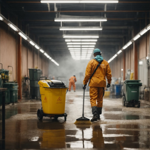 Профессиональная влажная уборка промышленных помещений 